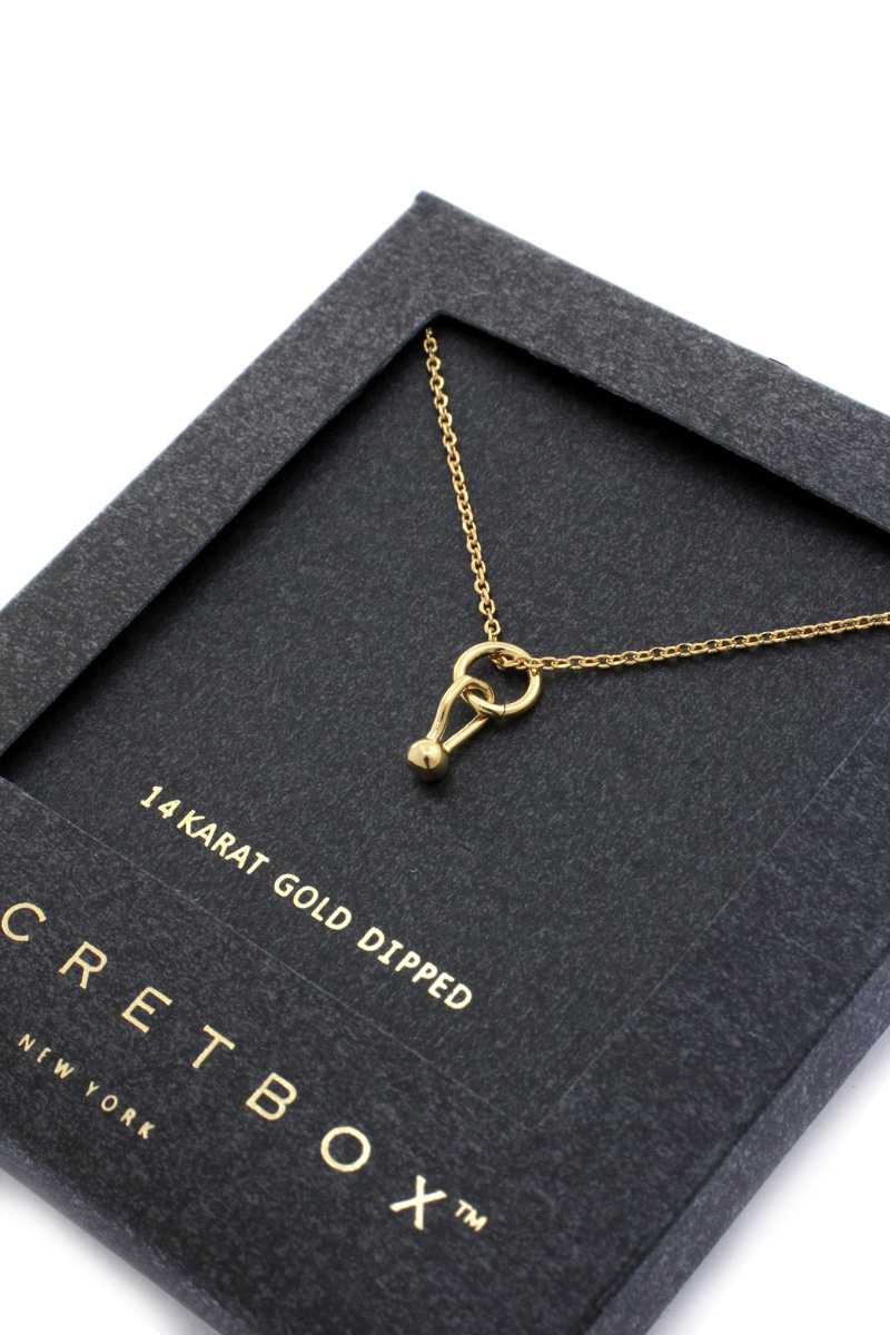 Secret Box Dainty Ring Charm Necklace