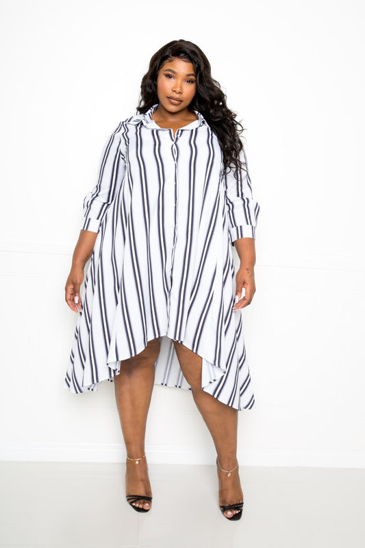 Stripe Shirt Dress