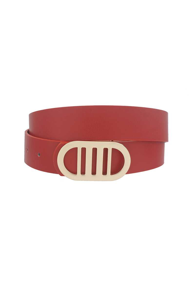 Modern Gridded Oval Standard Belt