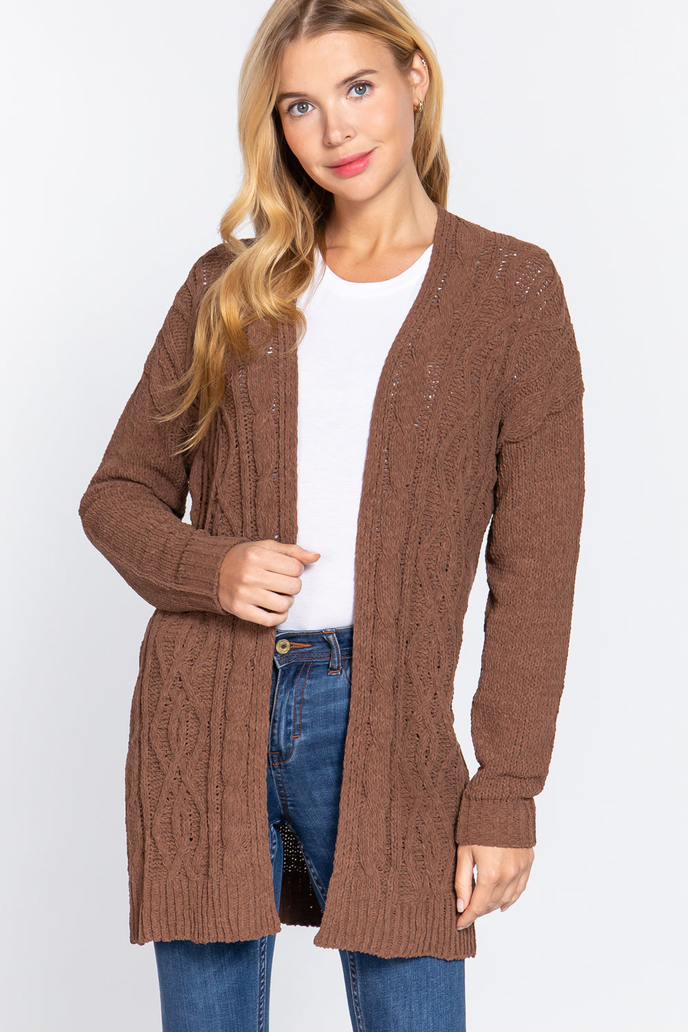 Chenille Sweater Cardigan