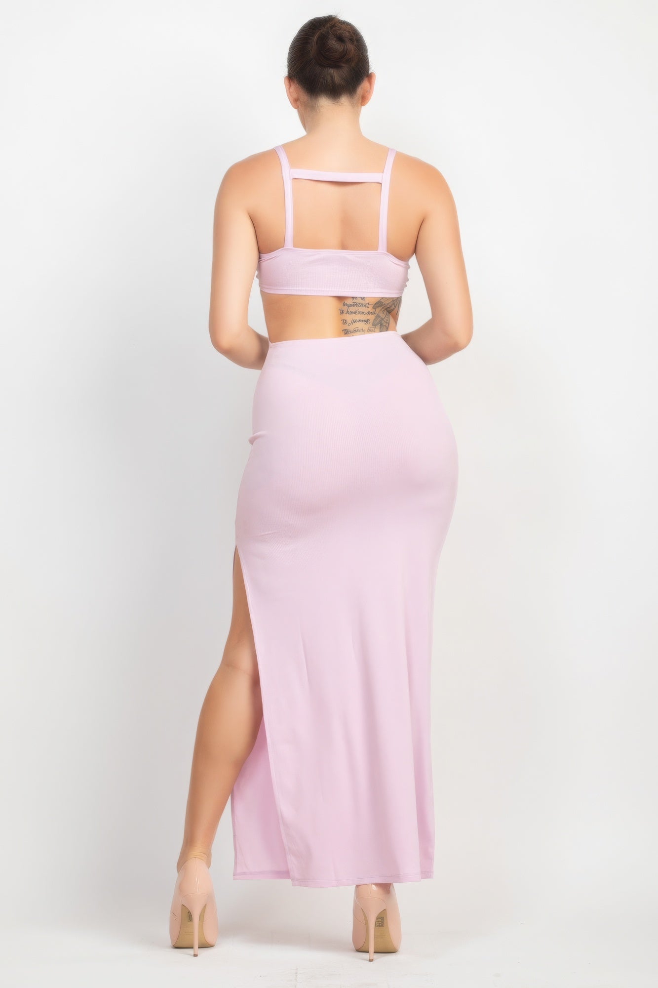 Cutouts Side Slit Maxi Dress